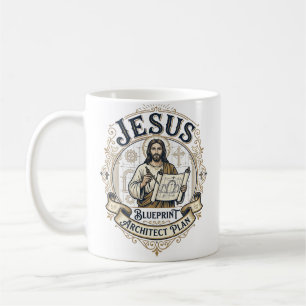 Taza De Café Plan Arquitecto Jesus Blueprint Plan Arquitecto Je