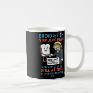 Taza De Café Plan De Estímulo Del Pan Y El Pescado Christian An