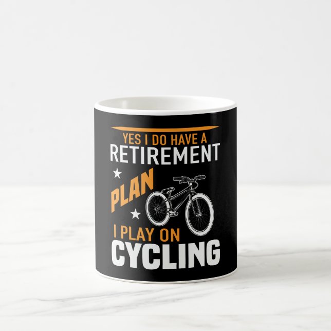 Taza De Café Plan de Jubilación Ciclismo Bicicleta (Centro)