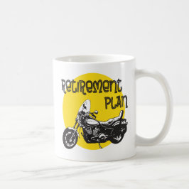 Taza De Café Plan de Jubilación con Dibujo de Motocicletas