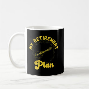 Taza De Café Plan de Jubilación de Camisas Mandolin Lover Playe