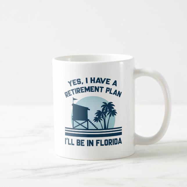 Taza De Café Plan de Jubilación Florida (Derecha)