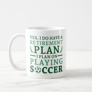 Taza De Café Plan de Jubilación Fútbol