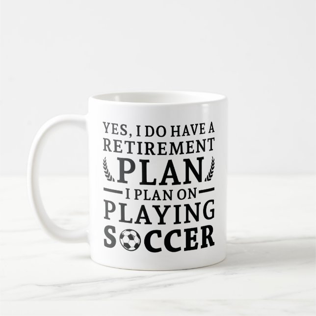 Taza De Café Plan de Jubilación Fútbol (Izquierda)