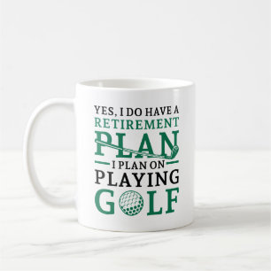 Taza De Café Plan de retiro Golf