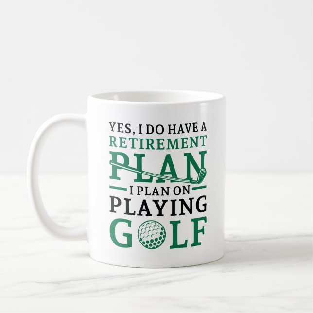 Taza De Café Plan de retiro Golf (Izquierda)
