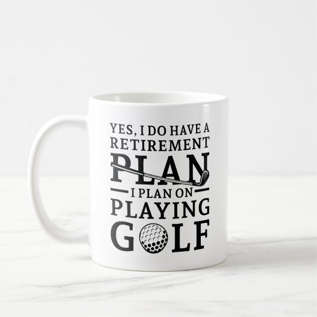 Taza De Café Plan de retiro Golf (Izquierda)