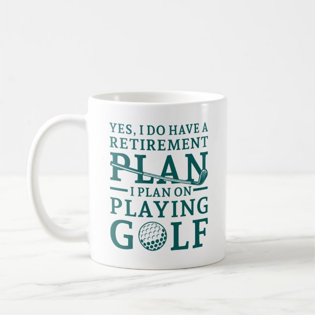 Taza De Café Plan de retiro Golf (Izquierda)