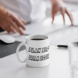 Taza De Café Plan Gran Sueño Mayor Cita Motivacional
