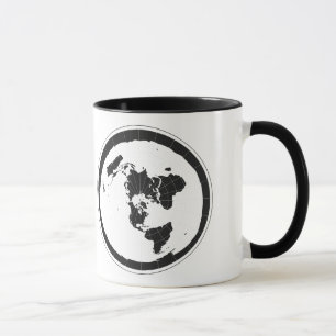 Taza de café plana de la tierra