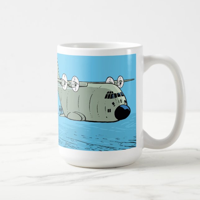 Taza de café plana del dibujo animado de Hércules (Derecha)
