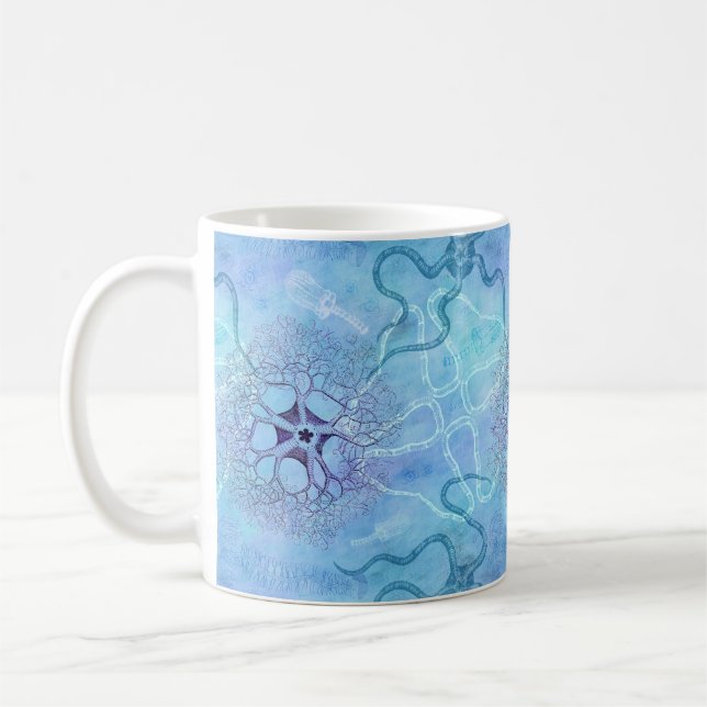 Taza De Café Plancton marino de las estrellas de mar de las (Izquierda)