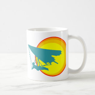 Taza De Café planeador retro hang