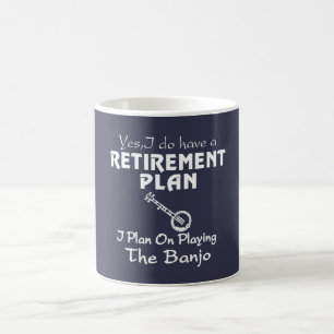 Taza De Café Planeo en tocar el banjo