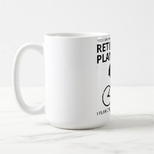 Taza De Café Planeo ir en bicicleta cuando me jubile