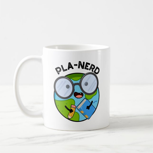 Taza De Café Planerd Funny Planet Puns (Izquierda)