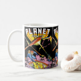 Taza De Café Planet Comics Laser Attack Sci Fi Vintage Comics