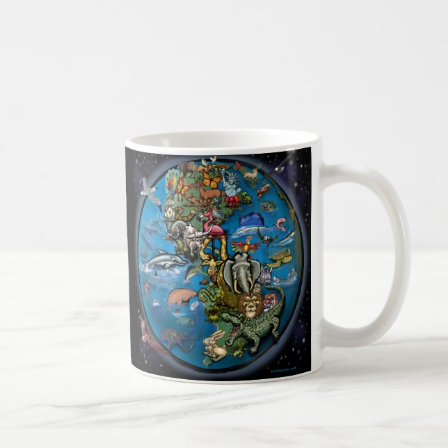 Taza De Café Planeta animal (Derecha)