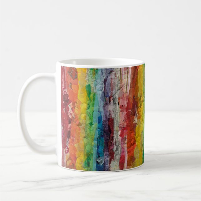 Taza De Café Planeta: Arcoiris (Izquierda)