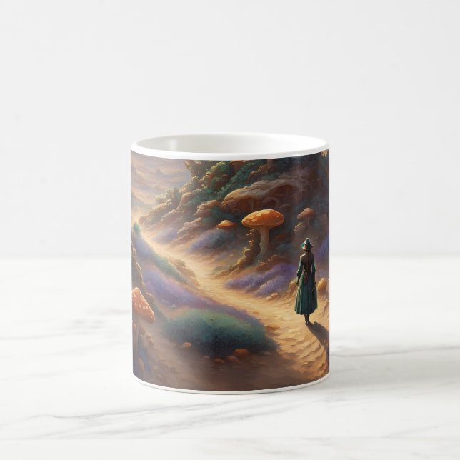 Taza De Café Planeta de hongos mágicos (Centro)