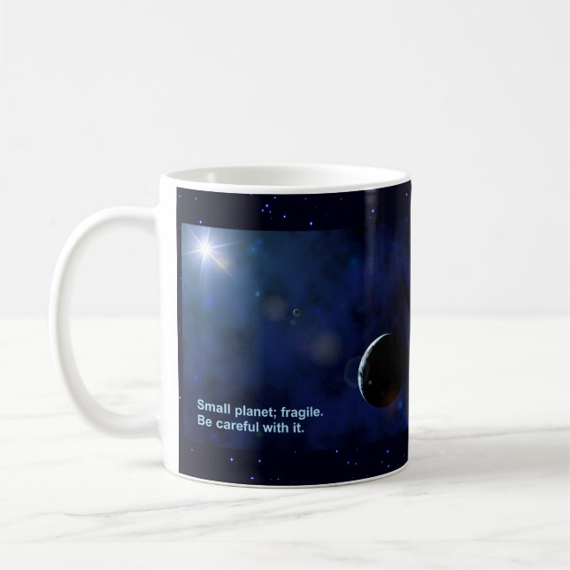 Taza De Café Planeta frágil (Izquierda)