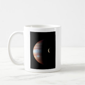 Taza De Café Planeta Gigante Gaseoso Júpiter y Luna Galileana I