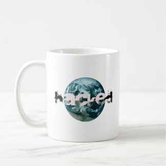 Taza De Café Planeta Tierra hackeada