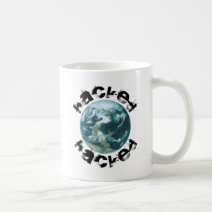 Taza De Café Planeta Tierra hackeada