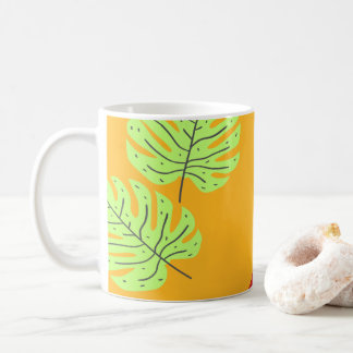 Taza De Café Planeta Tonos Verdes