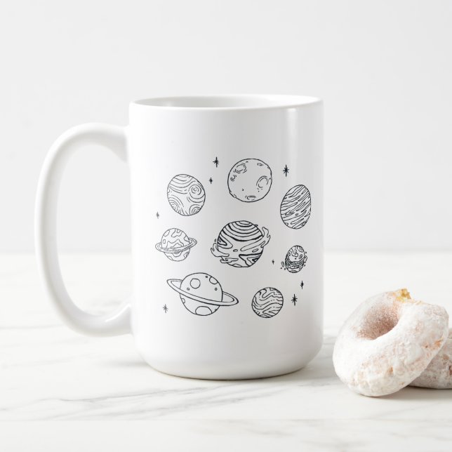 Taza De Café Planetas (Con donut)