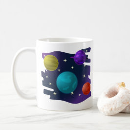 Taza De Café Planetas retro
