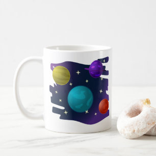 Taza De Café Planetas retro