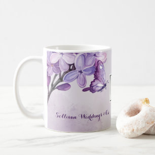 Taza De Café Planificador de Boda con Código QR de Acuarela Mor