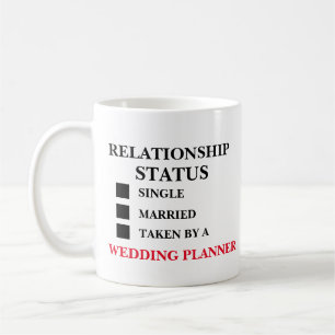 Taza De Café Planificador de bodas de estado de relación
