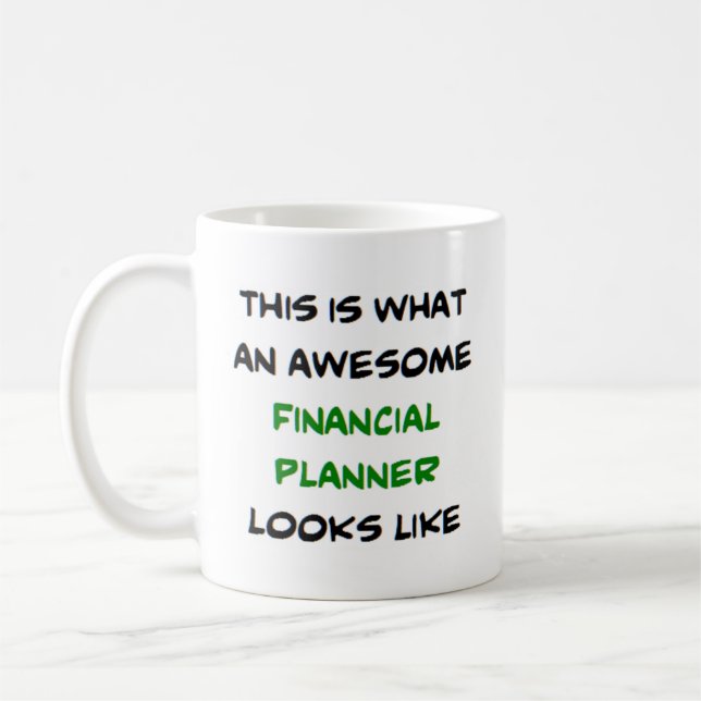 Taza De Café planificador financiero, impresionante (Izquierda)