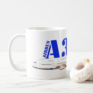 Taza De Café Plano acuático Airbus A380