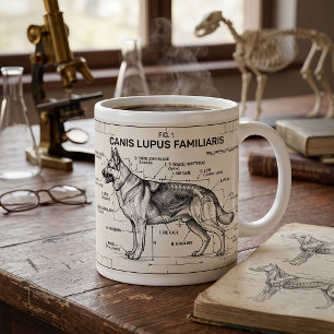 Taza De Café Plano de Pastor Alemán