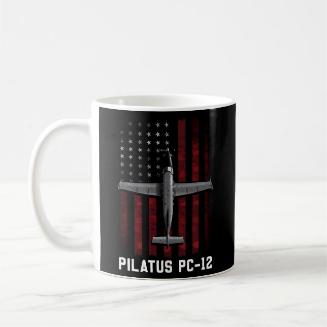 Taza De Café Plano Pilatus Pc 12 (Izquierda)