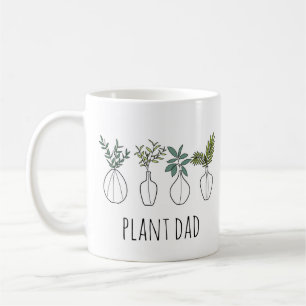 Taza De Café Plant Dad y Name Coffee Mug