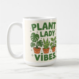 Taza De Café Plant lady vibes cute botanical Coffee Mug