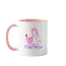 Taza de café "Plant Mom" de jardinería