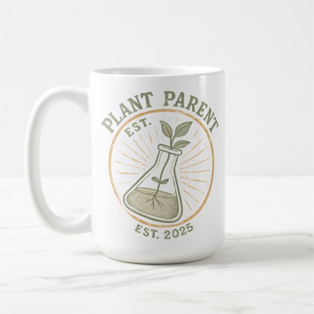 Taza De Café Plant Parent Established (Izquierda)