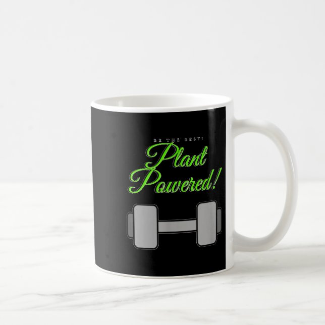 Taza De Café Plant Wered Gym Motivation Vegetarian  (Derecha)