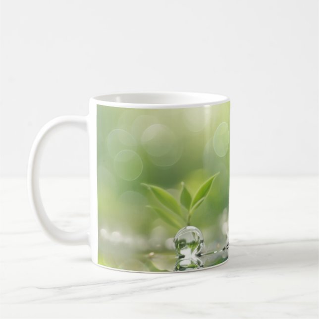 Taza De Café Planta de agua Tranquila Naturaleza tranquila (Izquierda)
