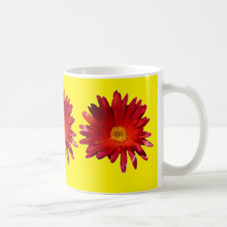 Taza De Café Planta de alfombras coloreadas de flores de hielo