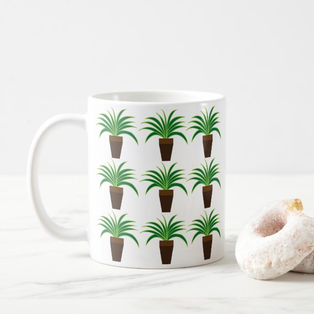 Taza De Café Planta de arañas (Con donut)