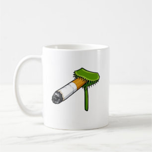 Taza De Café Planta de Venus Atrapamoscas Con Cig