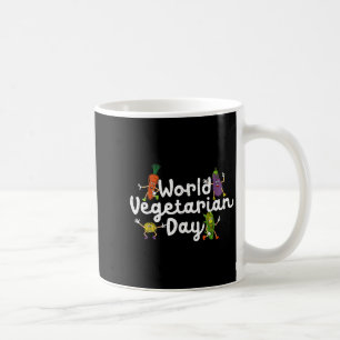 Taza De Café Planta del Día Mundial de la Vegetalidad Basada En