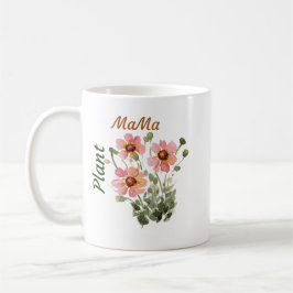 Taza De Café Planta floral Ma - Regalo de mamá de planta