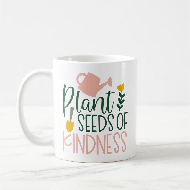 Taza De Café Planta Jardín Naturaleza Mug (Izquierda)